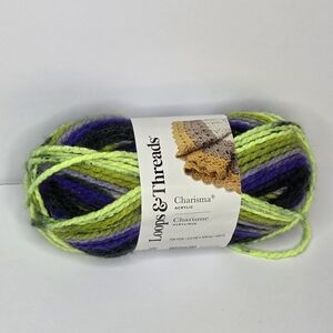 Loops & Threads Charisma 100% Acrylic Yarn Dragonfly Multi Bulky 3.5 oz 109 Yds